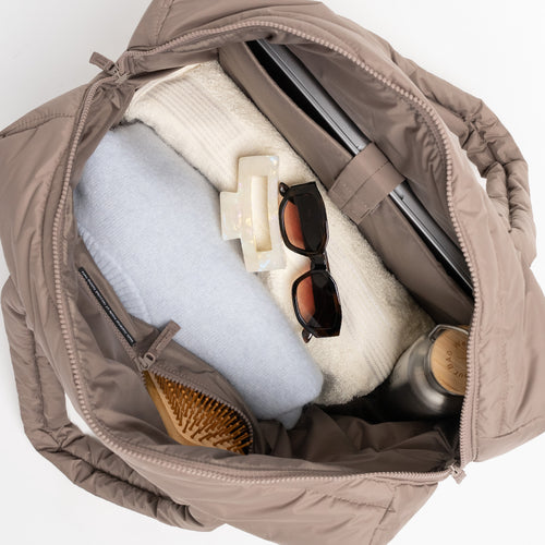 GOT BAG - Wavy Puffer Everyday Bag Oyster