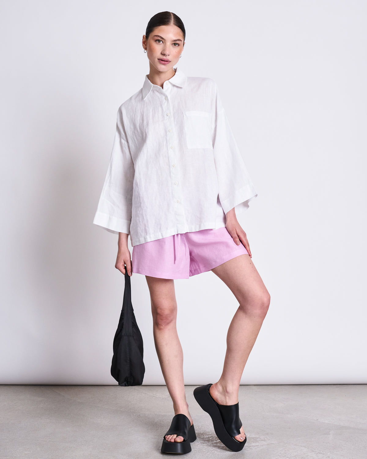 JAN'N JUNE - MONS Linen Shirt White