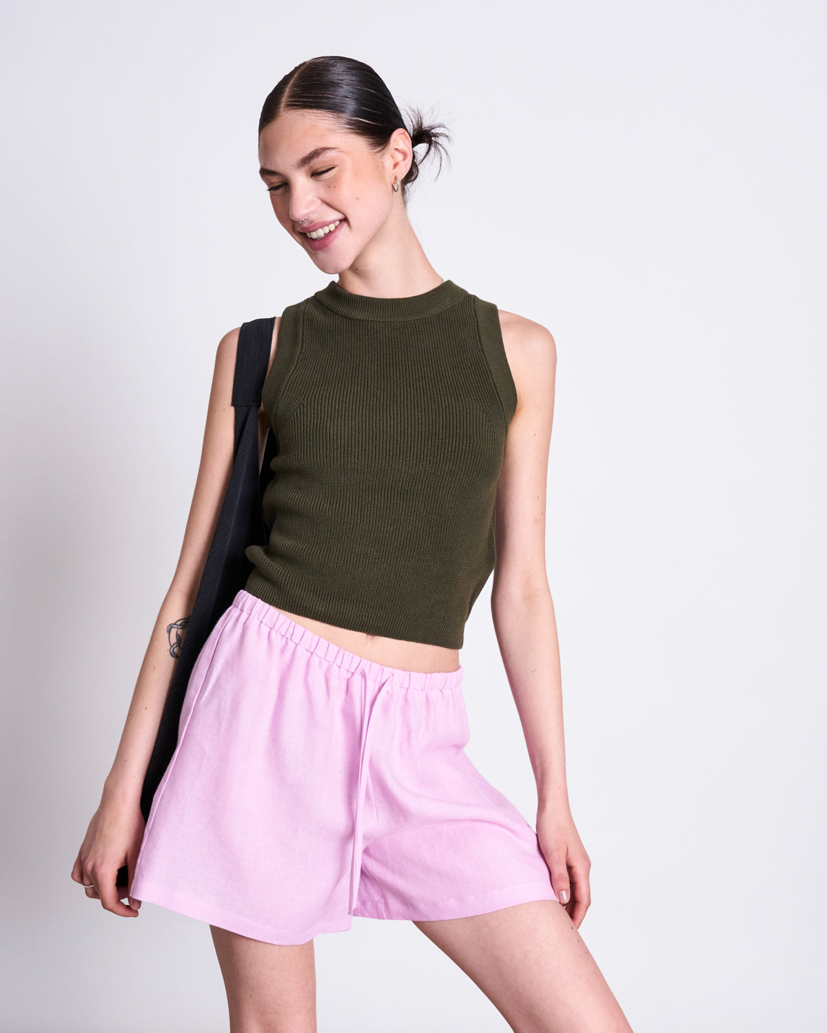 JAN'N JUNE - MARUM Linen Shorts Light Orchid