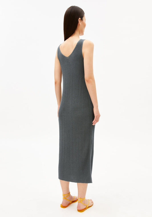 Armedangels - CINDAA Lino Kleid | Space Steel