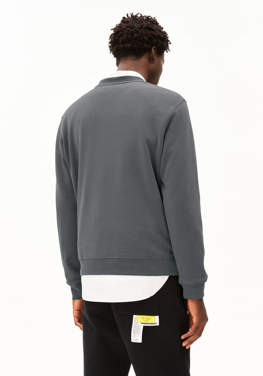 Armedangels - BAARO Fleece Pullover Space Steel