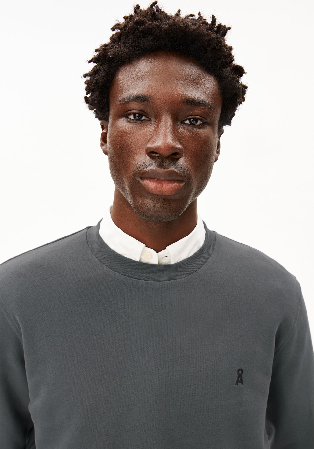 Armedangels - BAARO Fleece Pullover Space Steel