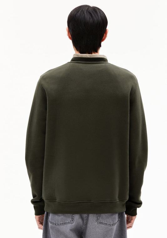 Armedangels - BAARO Fleece Pullover Forest Pine