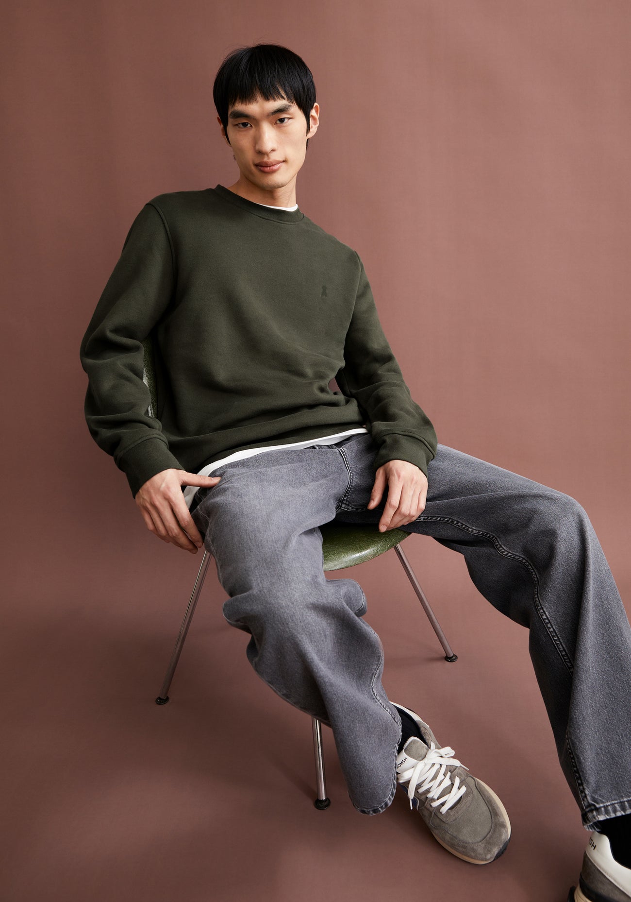 Armedangels - BAARO Fleece Pullover Forest Pine