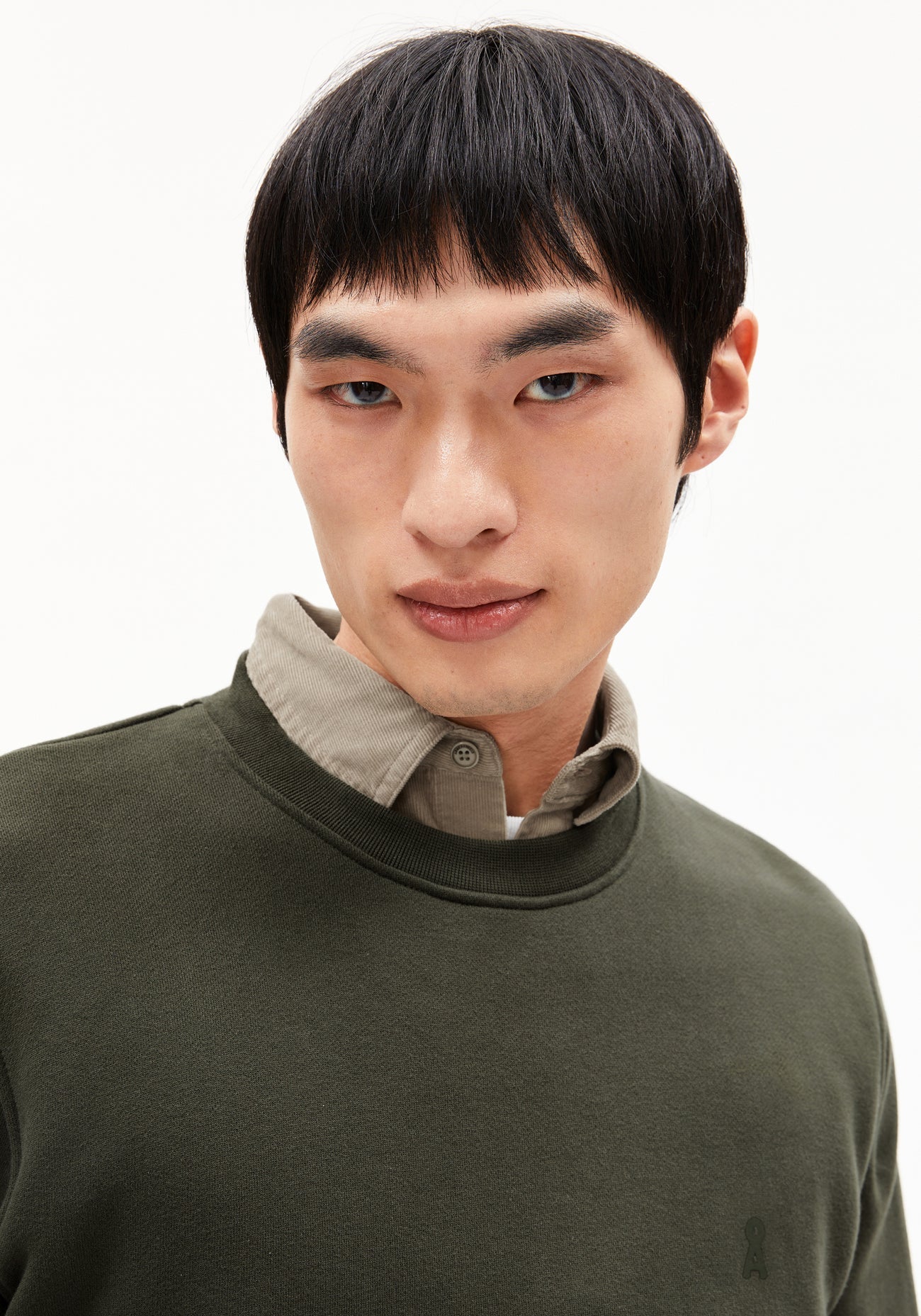 Armedangels - BAARO Fleece Pullover Forest Pine
