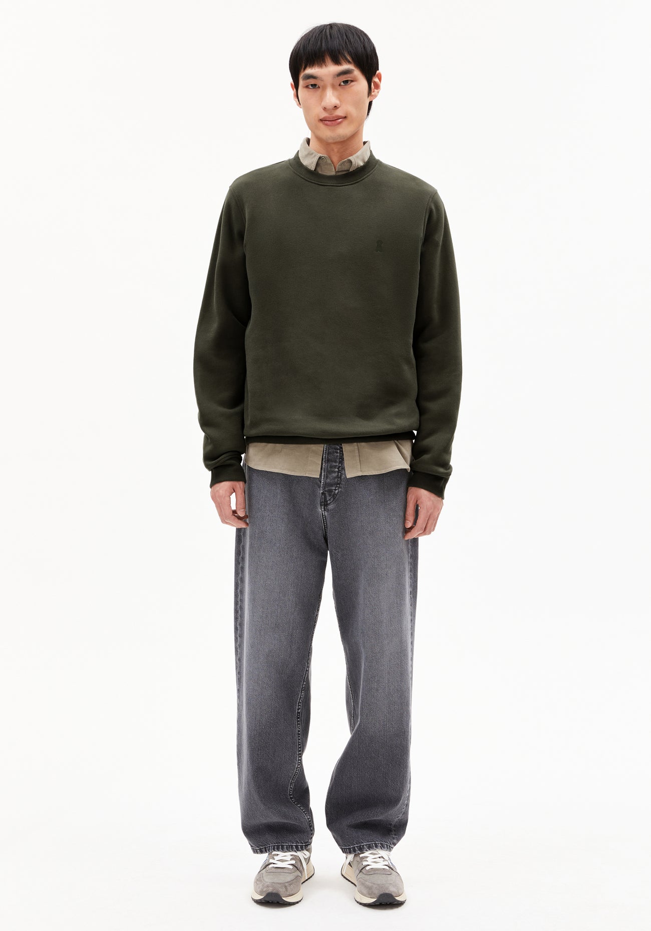 Armedangels - BAARO Fleece Pullover Forest Pine