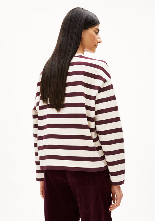 Armedangels - ICONIC Å FRANKAA Bold Sweatshirt Undyed/Dark Cranberry