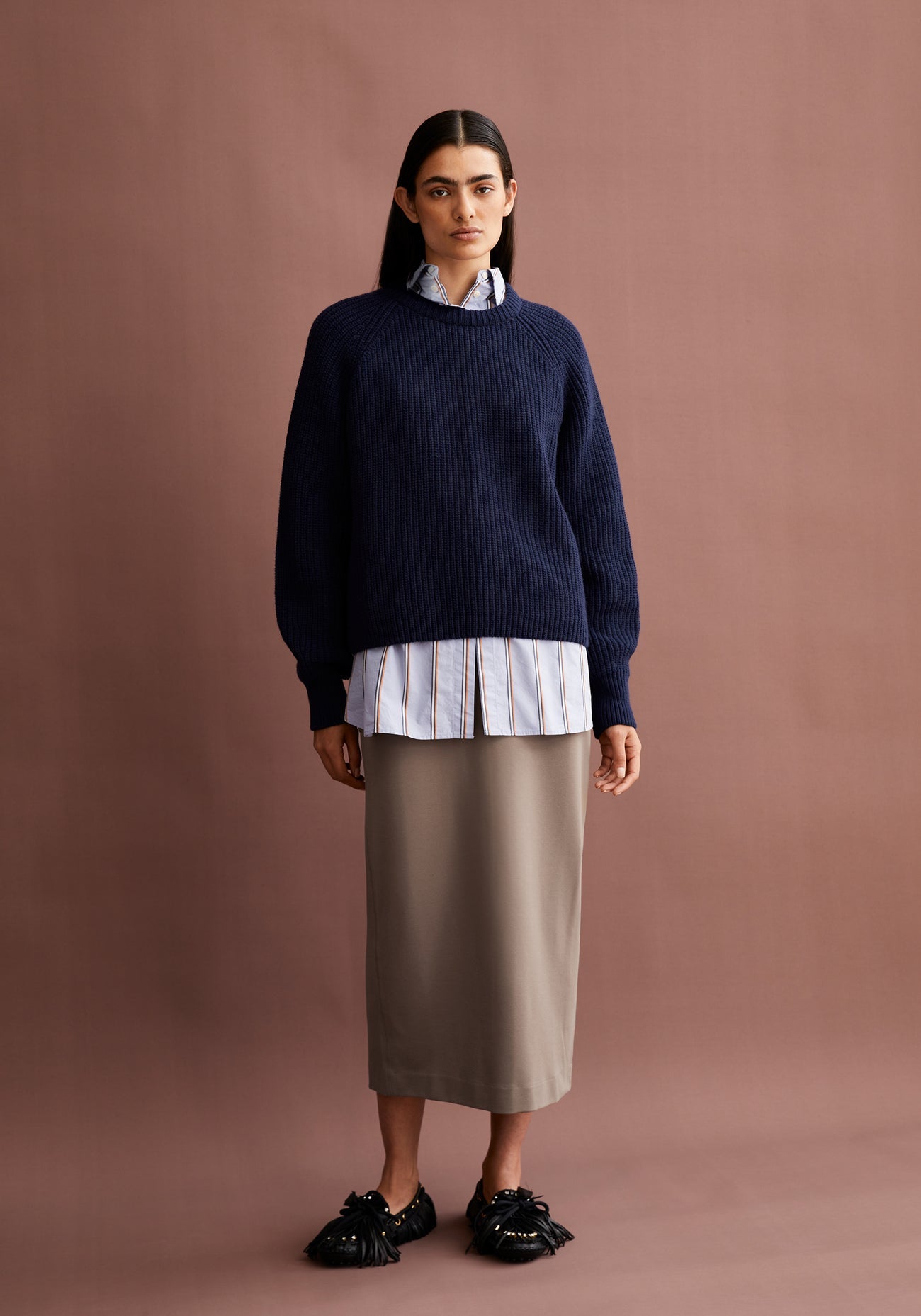 Armedangels - KAAGI Strickpullover Tinted Navy