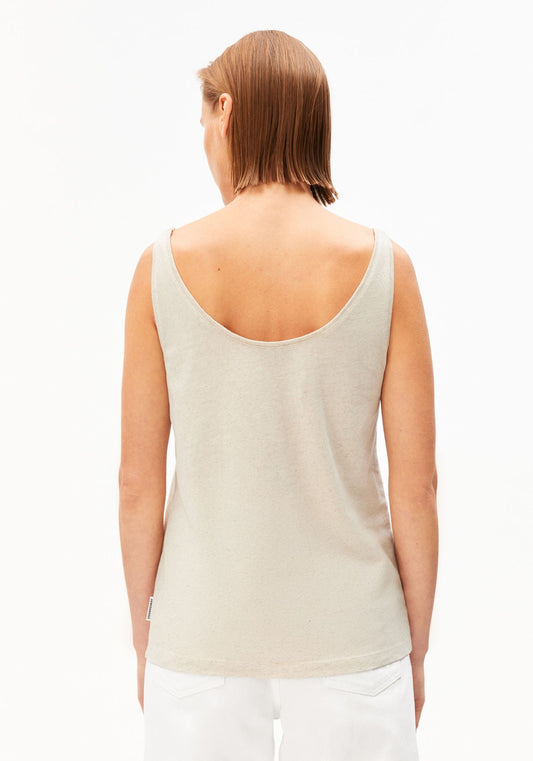 Armedangels - Leinen-Mix Top | Undyed