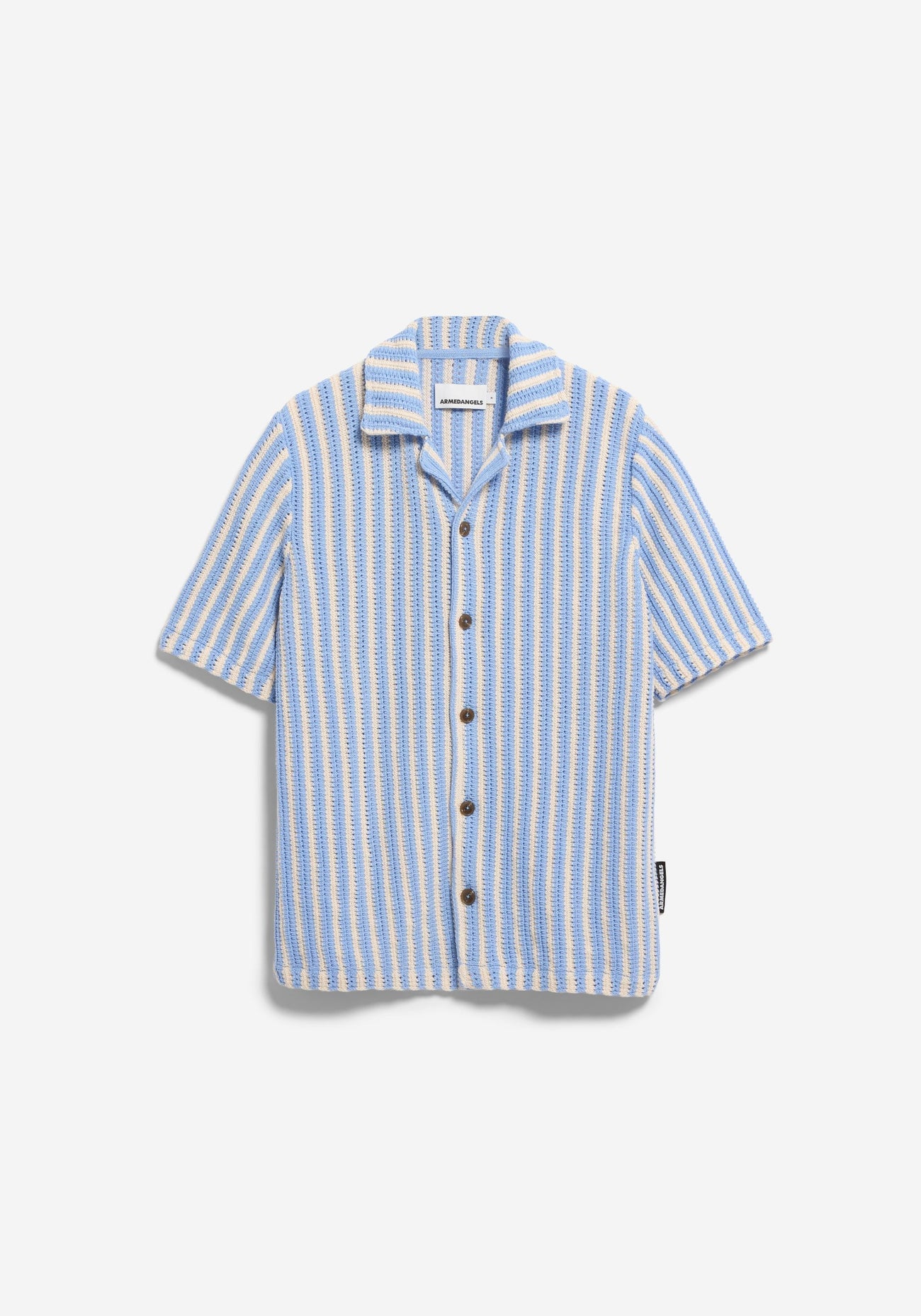Armedangels - Striped Knit Poloshirt