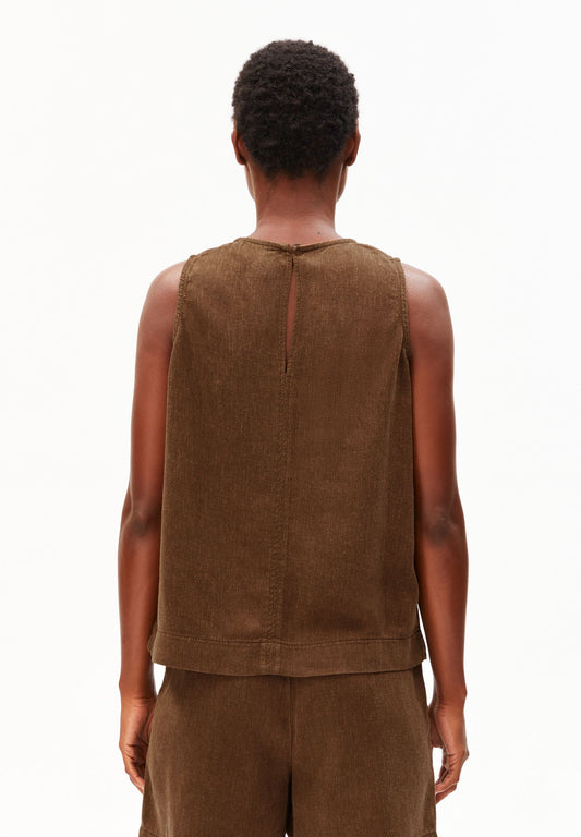 Armedangels - Piñayarn Blent GMT DYE Top | Dried Palm