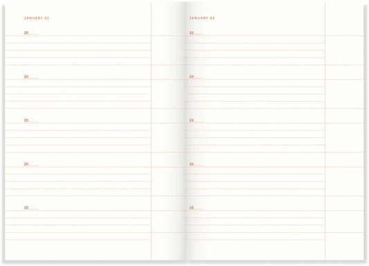 A-Journal - One Line a Day Book Pink Check