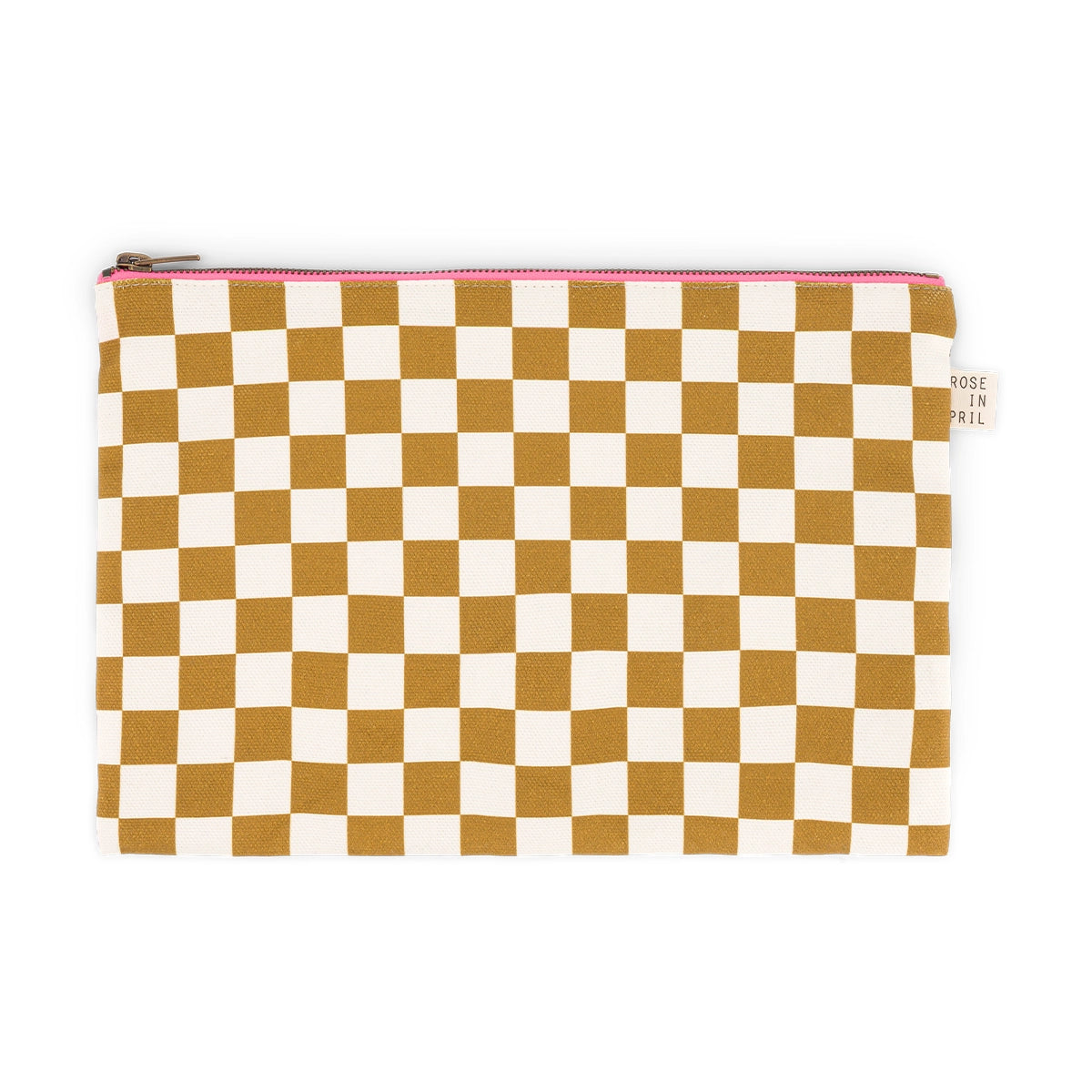 Rose in April - Clutch Check Caramel