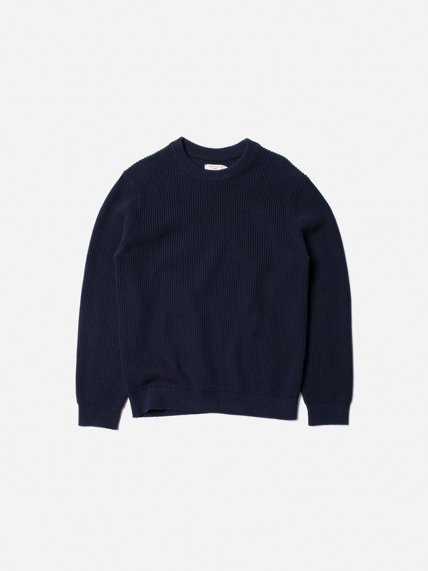 Nudie Jeans - August Rip Cotton Sweater Navy
