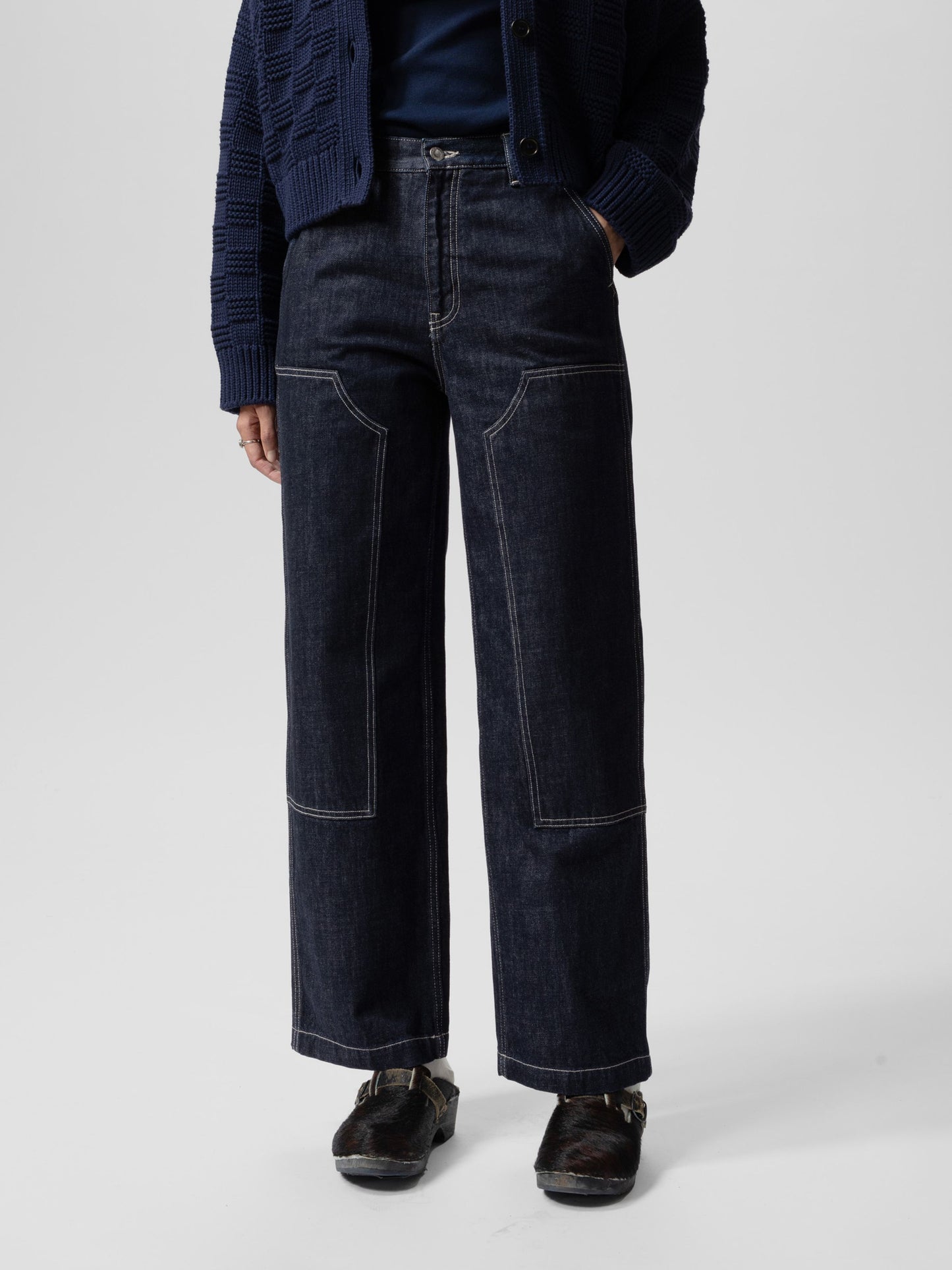 Nudie Jeans - Wendy Double Knee Denim Pants Dark