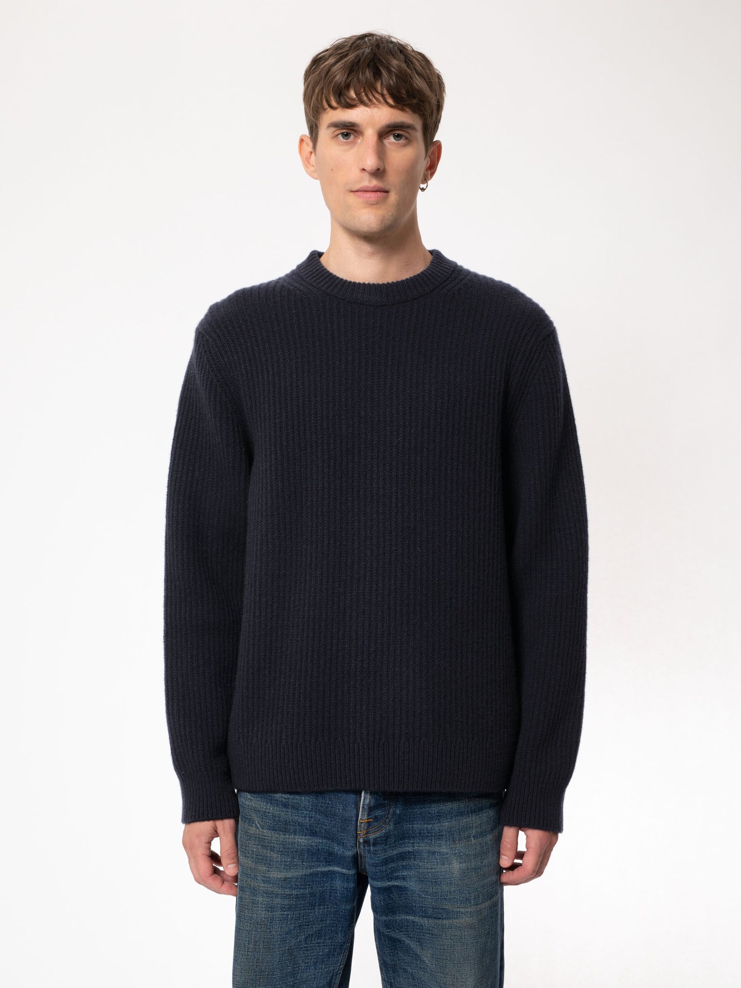 Nudie Jeans - August Rib Woll Pullover