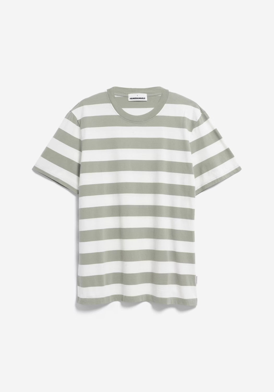 Armedangels - Bahaar Stripes T-Shirt Grey Green
