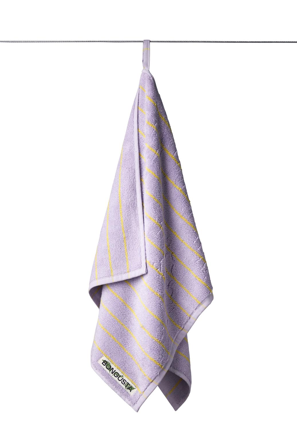 Bongusta - Naram Handtuch Lilac/Neon Yellow
