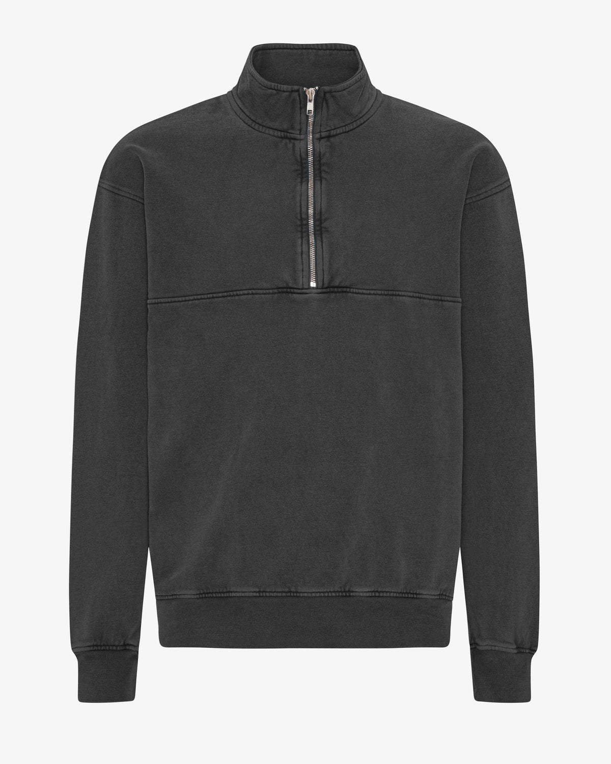 Colorful Standard - Organic Quarter Zip | Faded Black