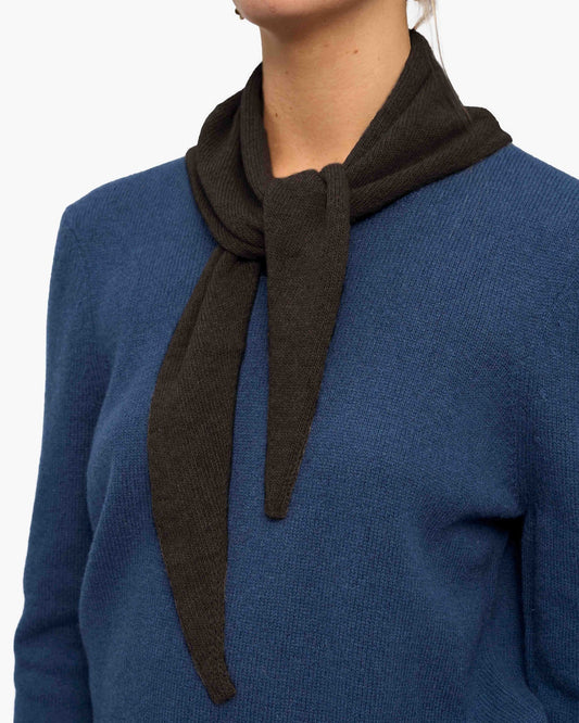 Colorful Standard - Cashmere Triangle Scarf | Coffee Brown