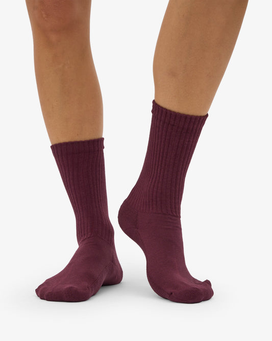 Colorful Standard - Organic Active Socks Oxblood Red