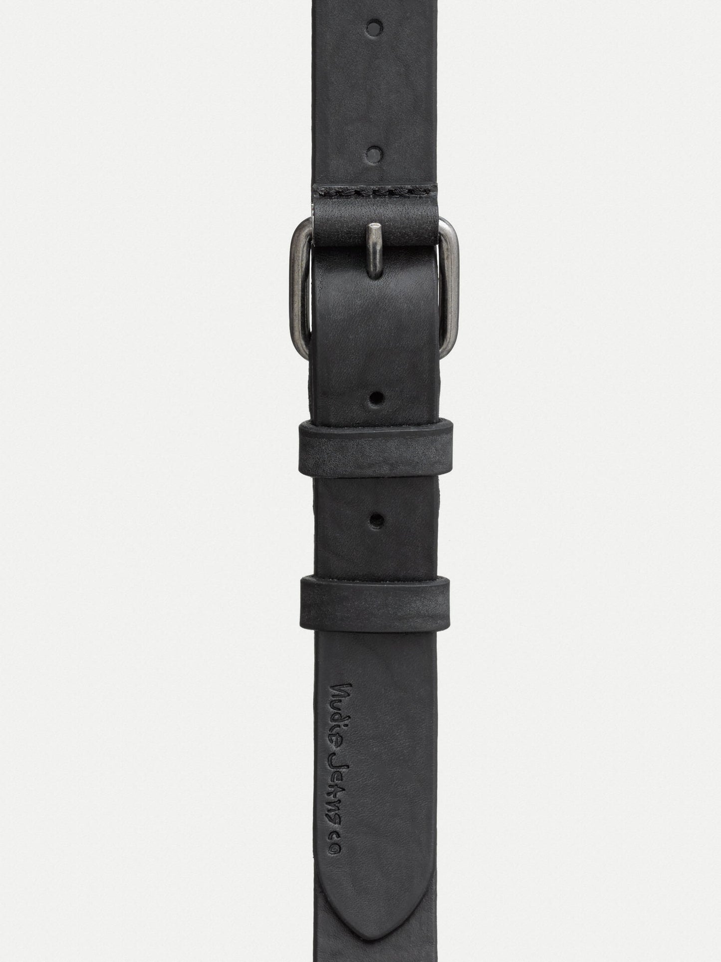 Nudie Jeans - Dwayne Leder Gürtel Black