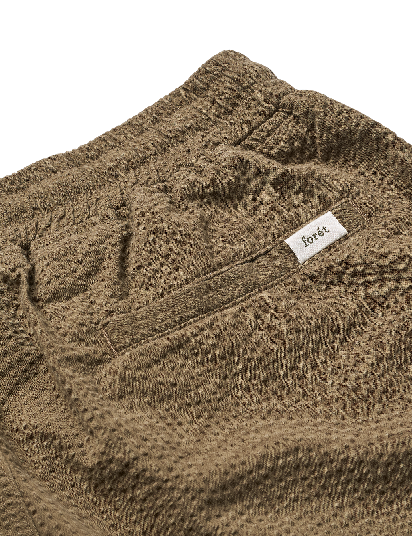 forét - Hush Seersucker Shorts | Stone