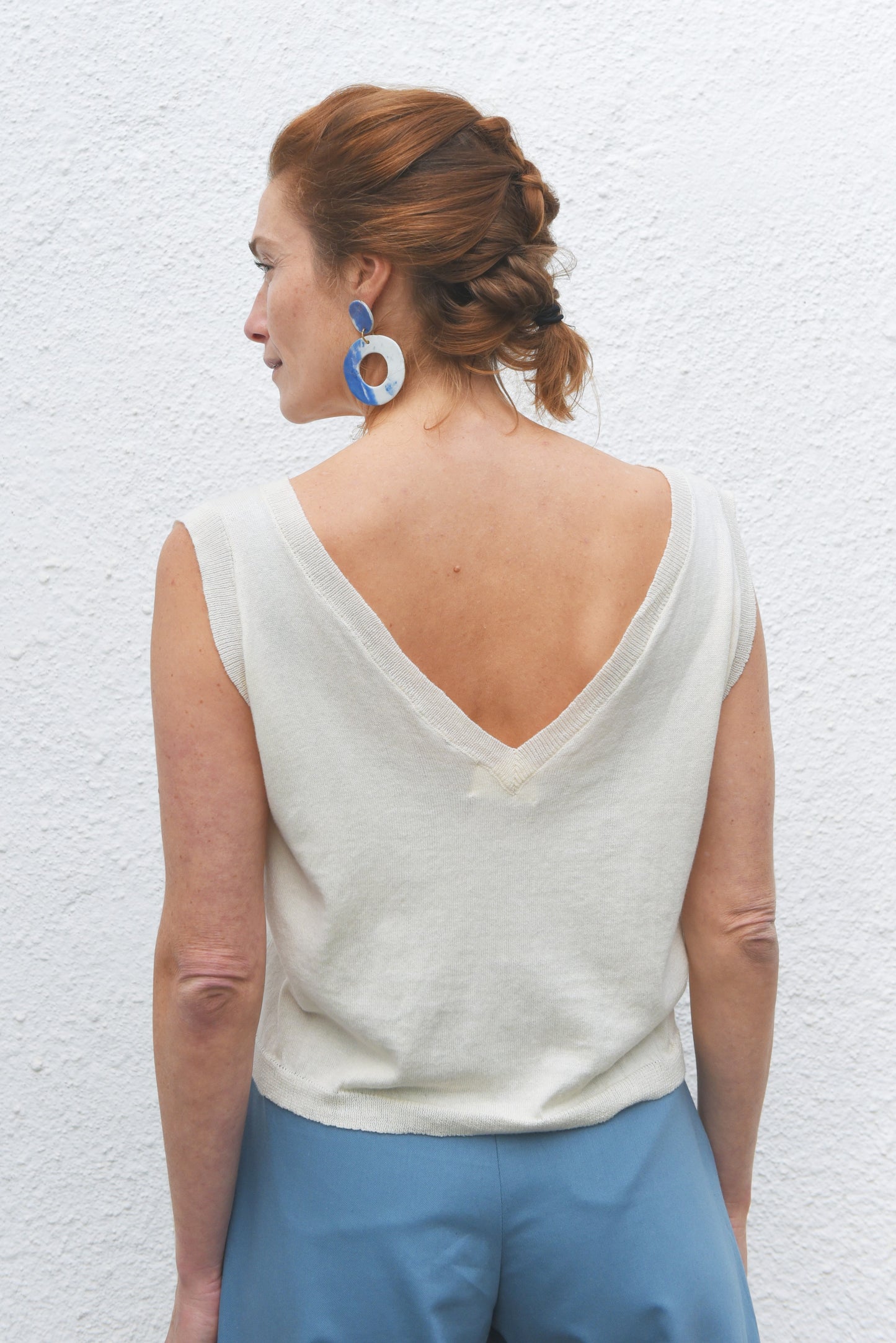 Jungle Folk - Flora Knit Top Ivory