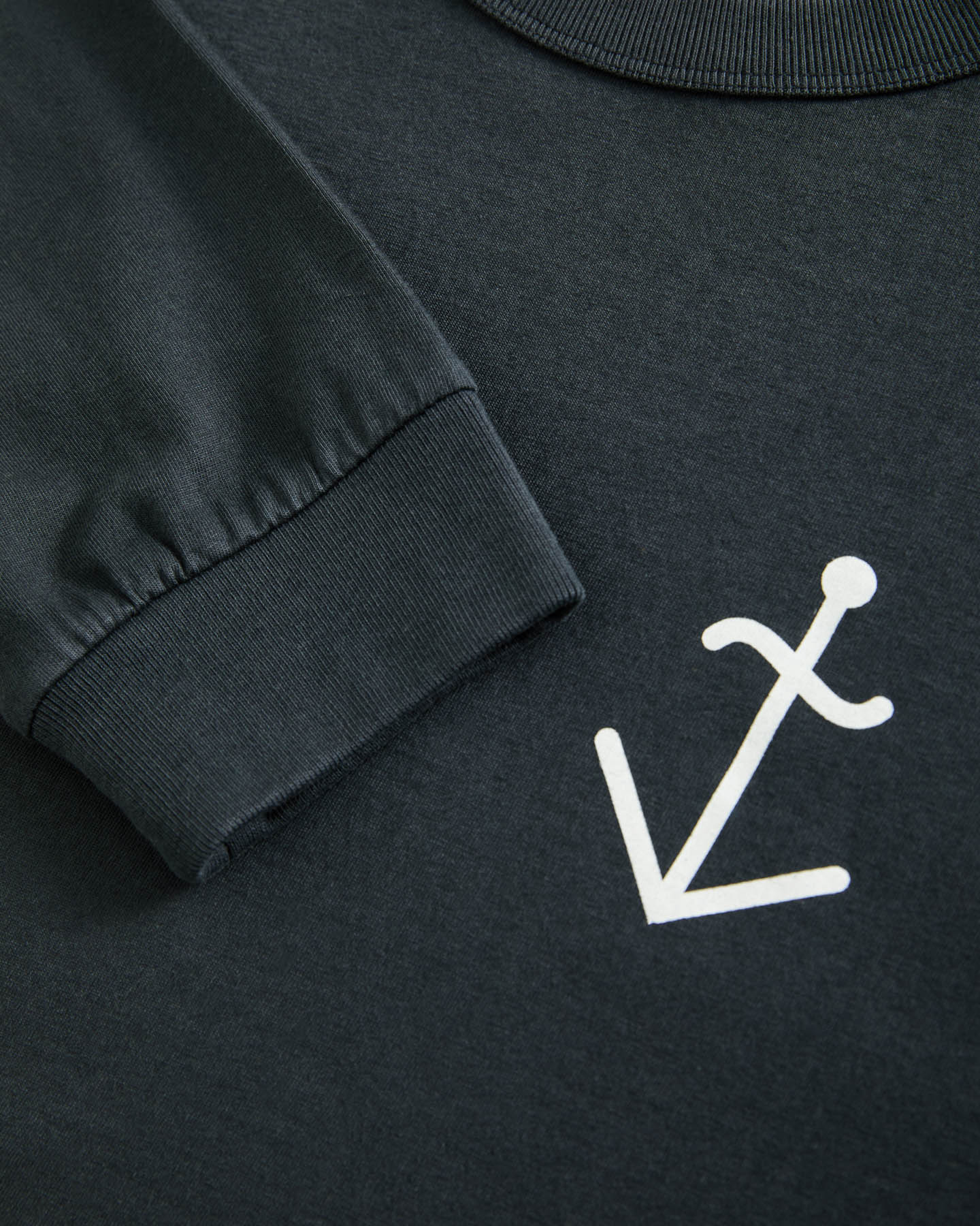 La Paz - Feijo Longsleeve Navy/Offwhite Logo