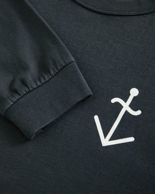 La Paz - Feijo Longsleeve Navy/Offwhite Logo