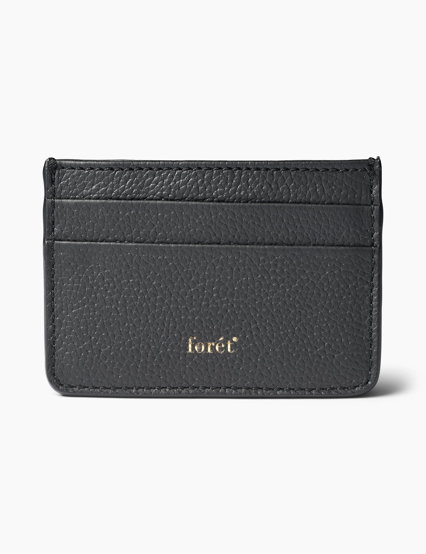 forét - Leder Portmonnaie Schwarz
