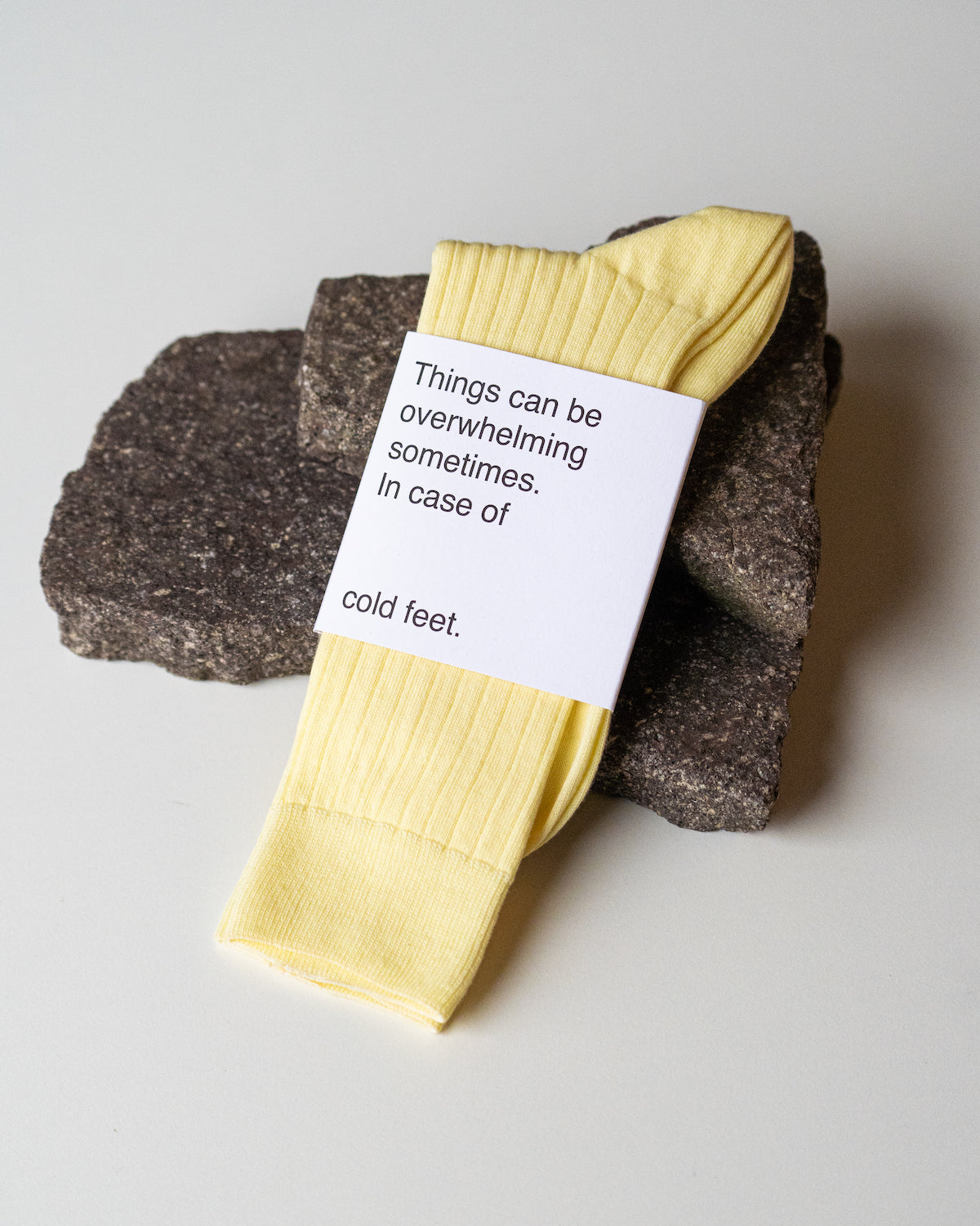 JAN'N JUNE - Socks Faded Lemon