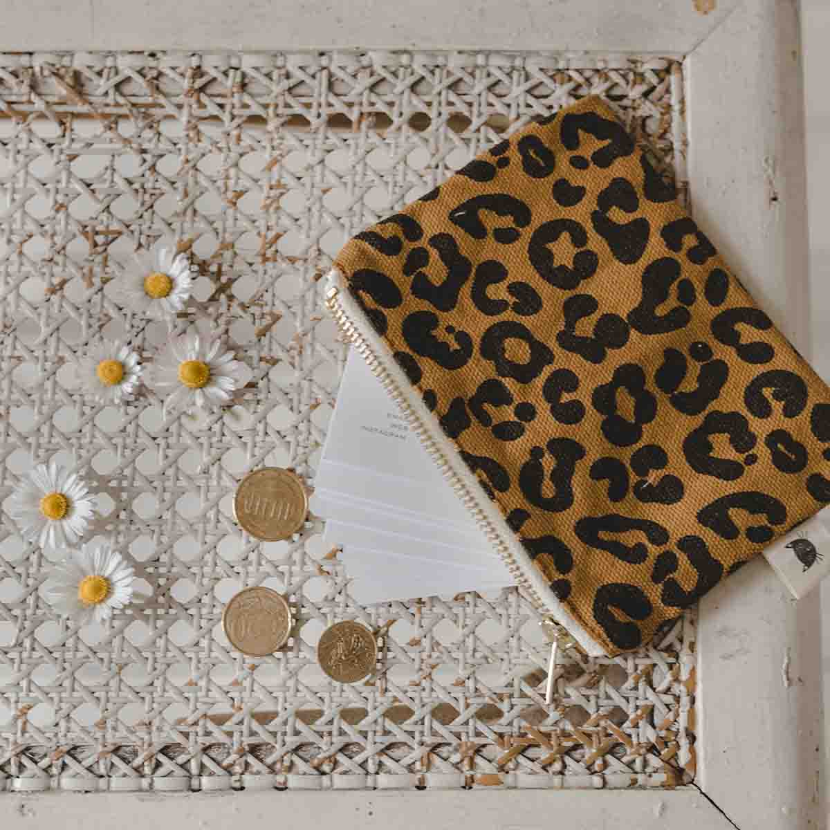Rose in April - Portemonnaie Leoprint Camel