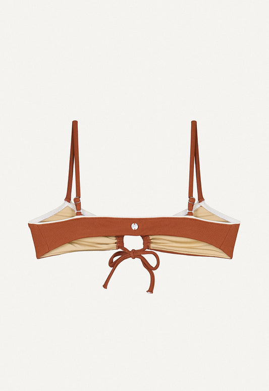 Oy surf - Joran Bikinitop | Chestnut Brown Piqué