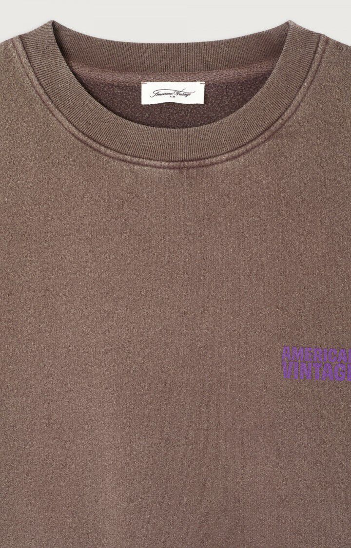 American Vintage - Plizzy Sweatshirt Chataignier Vintage