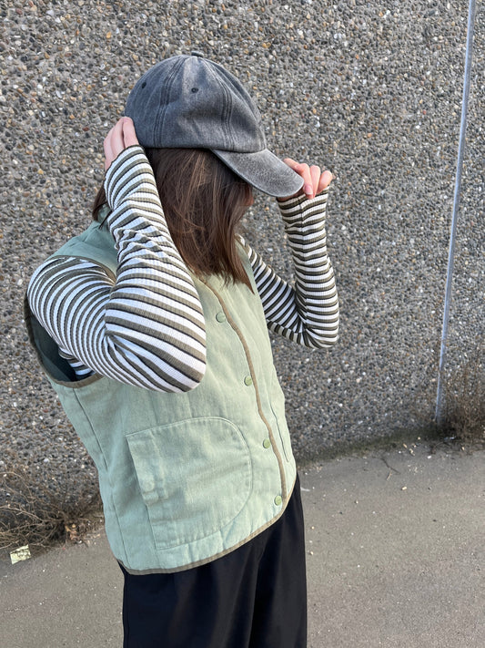 Selfhood - Quilted Vest | Lightgreen