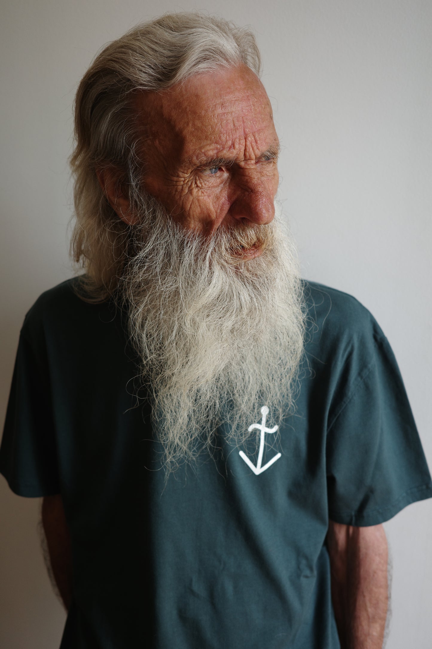 La Paz - Dantas T-Shirt Dark Green/Offwhite