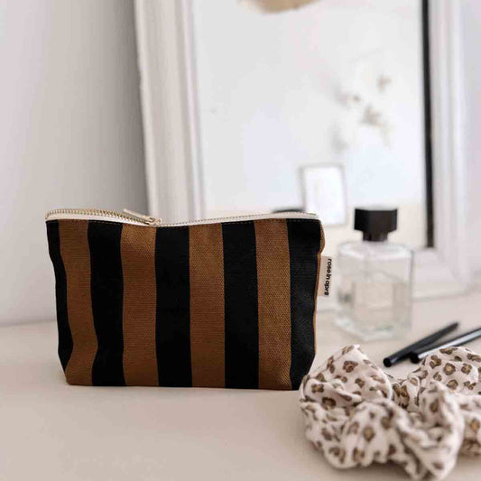 Rose in April - Sofia Pouch Cumin Stripes