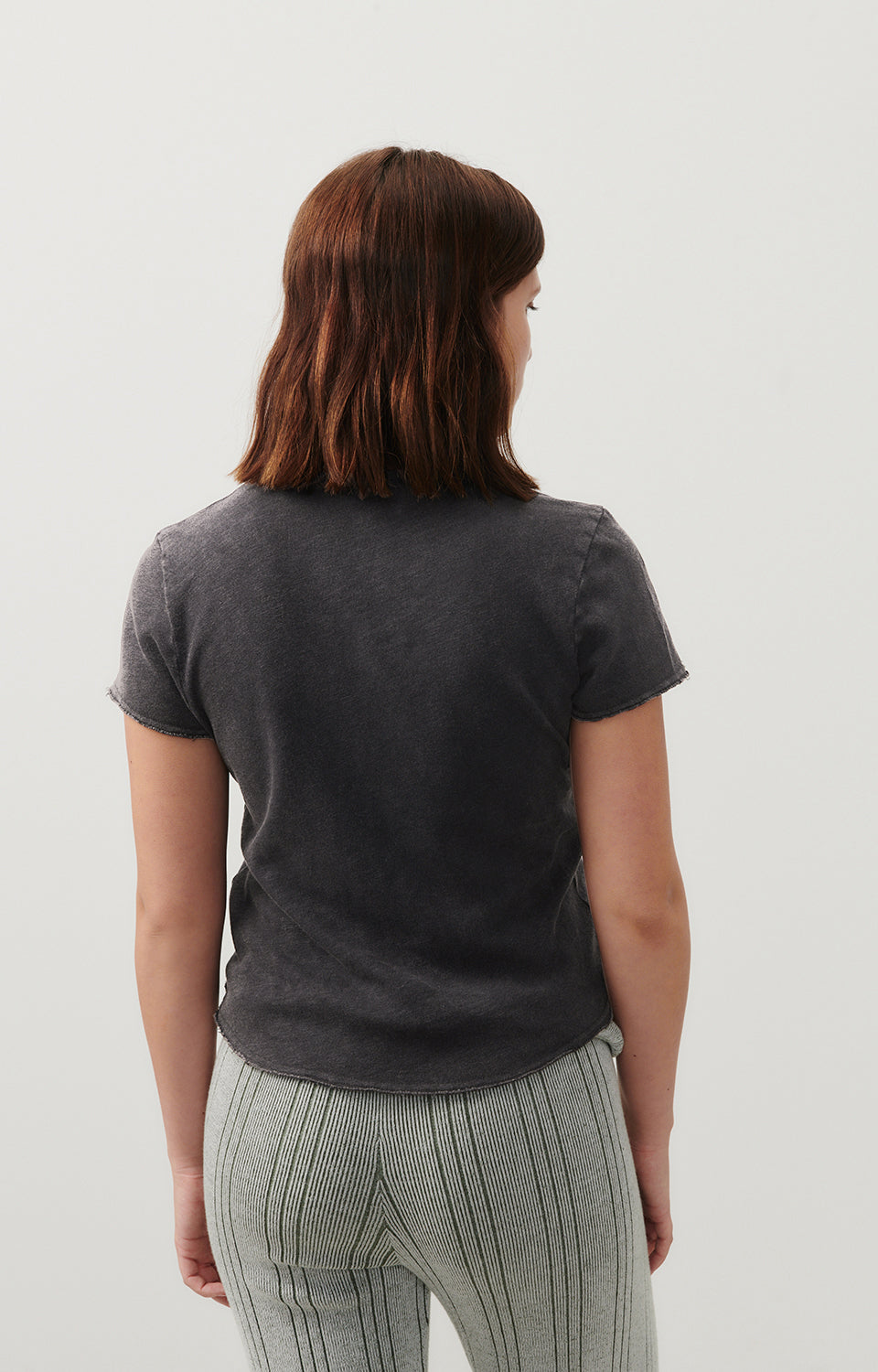 American Vintage - Sonoma T-Shirt V-Neck Noir