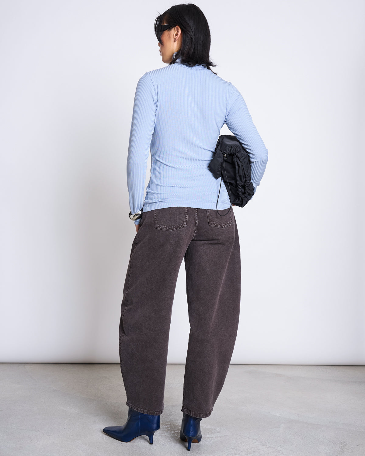 JAN'N JUNE - MIO Rib Turtleneck | Mid Blue