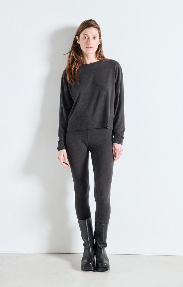 American Vintage - YPAWOOD Longsleeve Carbone Chine