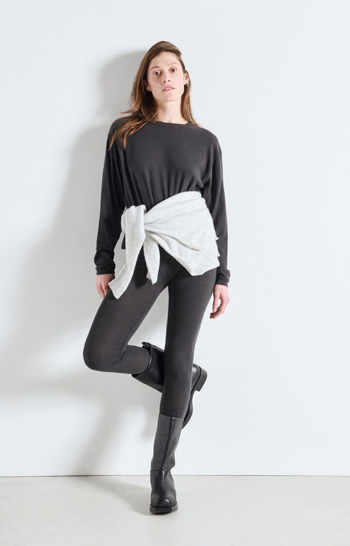 American Vintage - YPAWOOD Longsleeve Carbone Chine