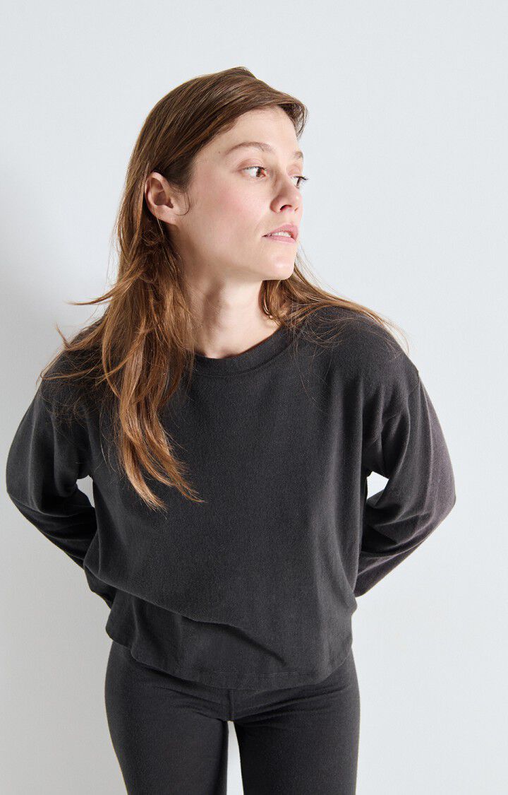 American Vintage - YPAWOOD Longsleeve Carbone Chine