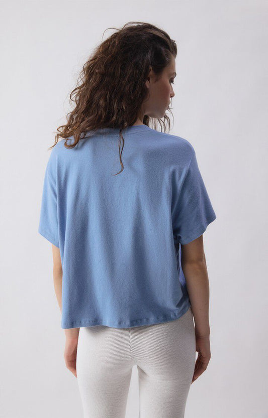 American Vintage - YPAWOOD T-Shirt Blue Melange