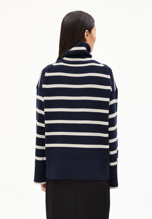 Armedangels - Chanaa Stripes Navy Blue