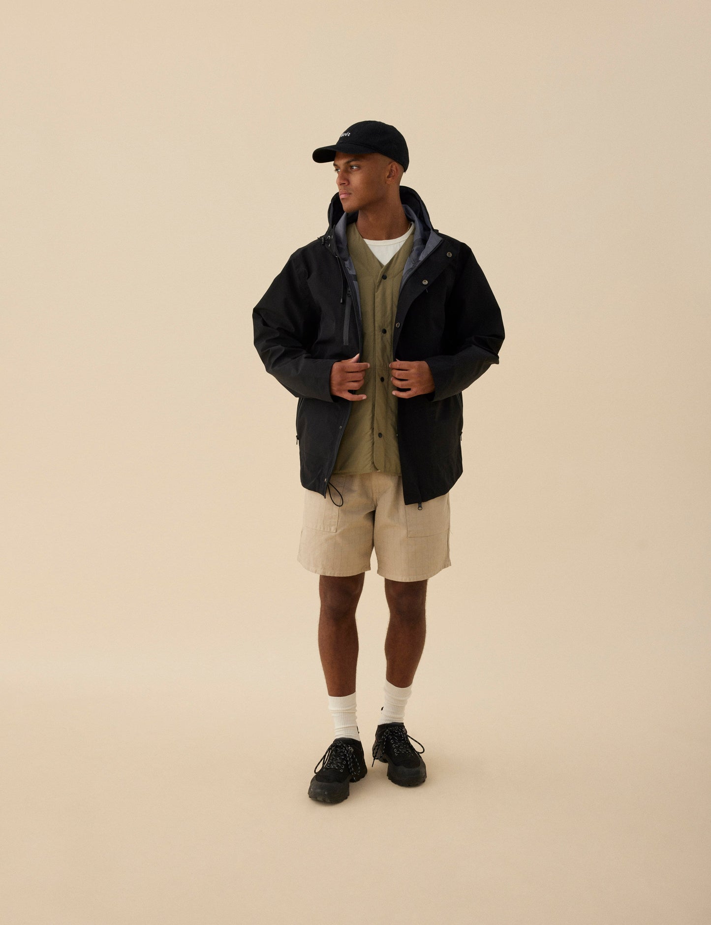 forét - Hawk Washed Cap Black
