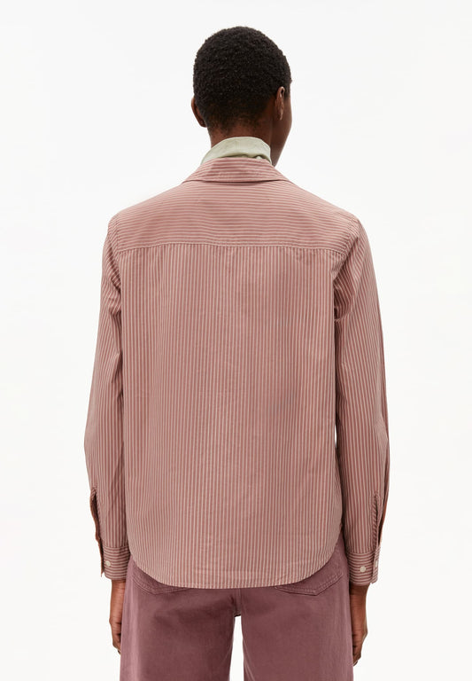 Armedangels - LOUILAA Striped Light Berry-Ice Grape