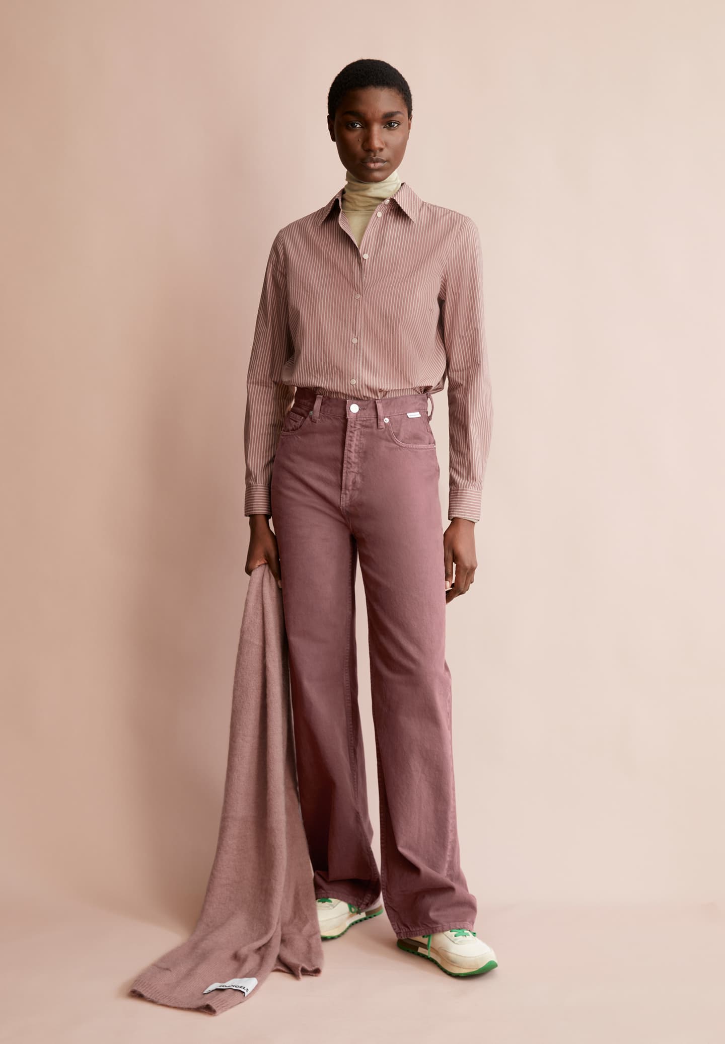 Armedangels - LOUILAA Striped Light Berry-Ice Grape