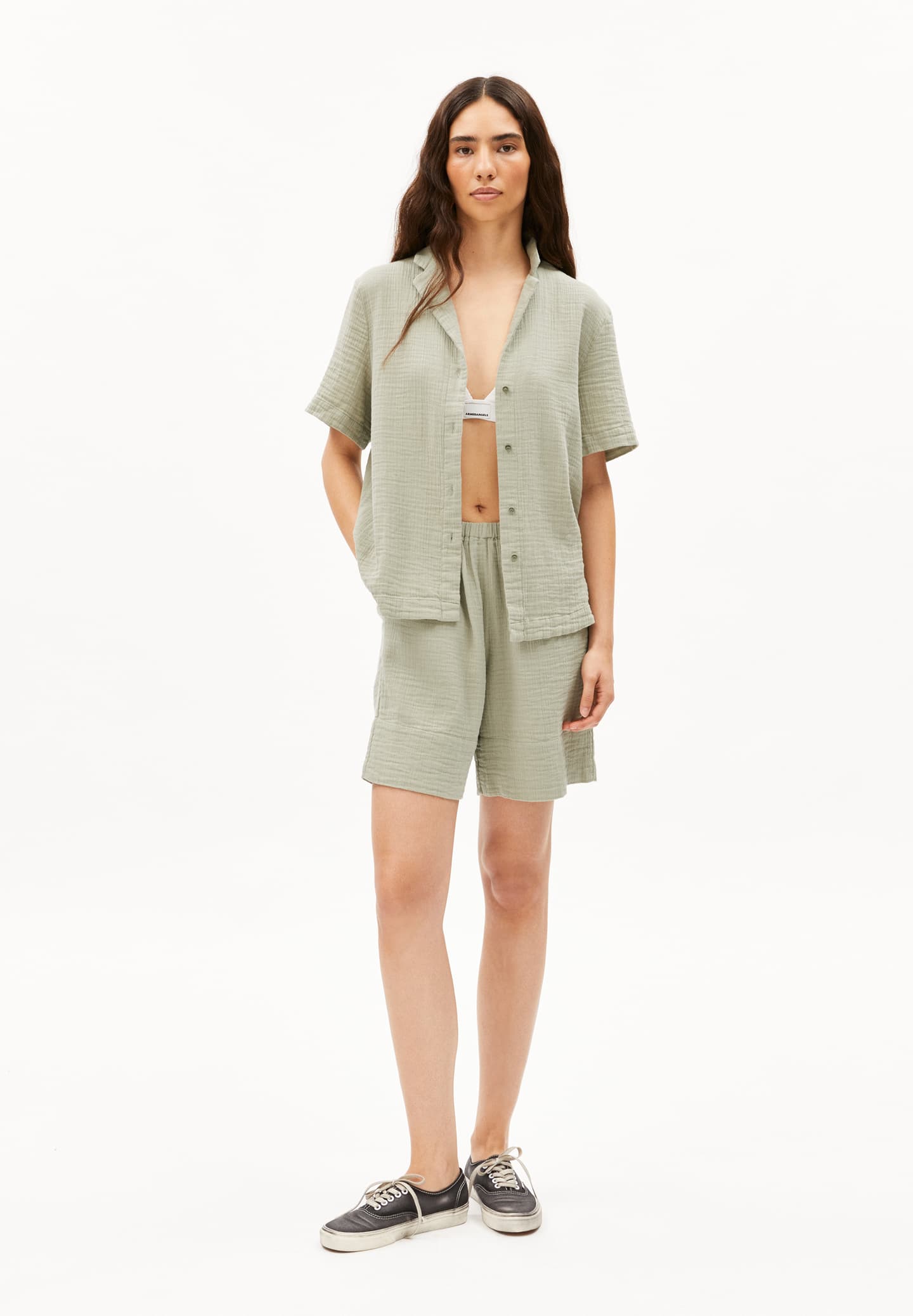 Armedangels - MAAITE Musselin Seagreen