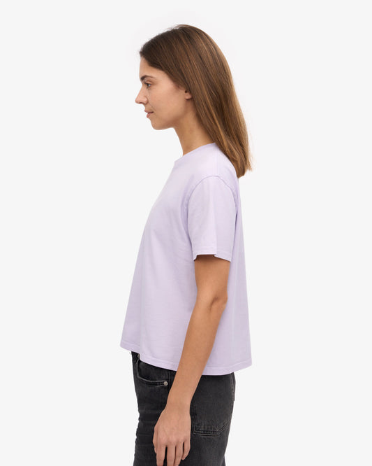 Colorful Standard - Organic Boxy Crop Tee Soft Lavender